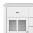 thumbnail image 6 of Simpli Home Artisan 54 inch Wide Solid Wood Transitional Sideboard Buffet in White, 6 of 13