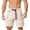 Beige, variant on Mens Swim Trunks, Quick Dry Solid Color Board Shorts, Athletic Gym Shorts with Pockets