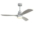 thumbnail image 6 of Sofucor 52" Silver Modern Ceiling Fan with Integrated LED Light and Remote Control, 6 of 9