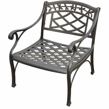 Crosley Furniture Sedona Cast Aluminum Loveseat in Charcoal Black Finish