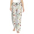 thumbnail image 1 of Balery Wildflower Watercolor Pantalones de pijama para mujer, pijamas ultraligeros, pantalones de estar por casa-Medium, 1 of 6