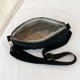 thumbnail image 2 of Bolsos Cruzados Bolso de hombro acolchado cruzados de hilo de bordado casual para fiesta (negro), 2 of 8
