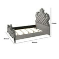 thumbnail image 7 of Elen Classic King Size Luxury Bed, Scalloped Tufted Velvet Headboard, Gray, 7 of 7