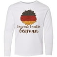 thumbnail image 3 of Inktastic I'm So Cute, I Must Be German Sunflower Long Sleeve Youth T-Shirt, 3 of 5