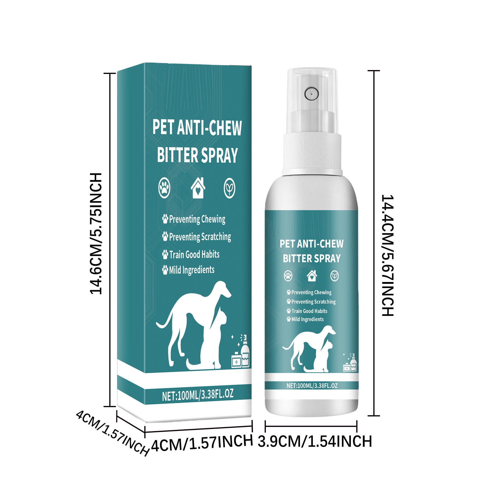 Dog Deterrent Spray Bitter Apple Spray In Dog's Mouth Dog