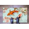 thumbnail image 6 of Japanese Koi Fish Rug, Koi Rug, Abstract Rug, Animal Rugs, Decorative Rug, Thin Rug, Machine Washable Rug, Corridor Rug, Cool Rug, 2.6'x9.2' - 80x280 cm, 6 of 9
