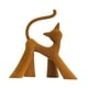 thumbnail image 3 of Figura de animal, estatua decorativa, escultura modernista de resina para escritorio y soporte de TV Gato caminando, 3 of 9