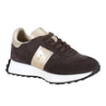 thumbnail image 2 of Diba True Women's Know It All Leather & Suede Lace-Up Sneaker (DarkBrown/Gold, 9), 2 of 5