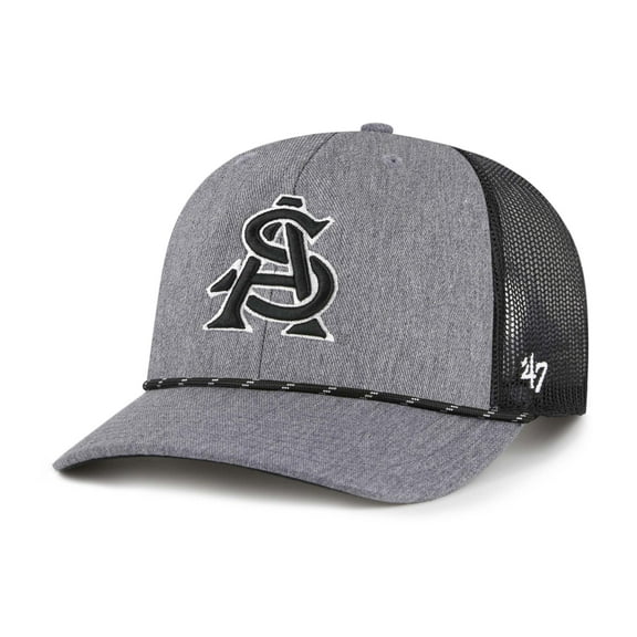 Men's-'47  Gray Arizona State Sun Devils Carbon Rope Adjustable Hat