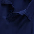thumbnail image 5 of Xunlbb Men's Shirts Mens Dress Shirts Men's Pullover Zipper Printing Lapel Long Sleeve Turndown Collar Blouse Shirt on Clearance, M-3XL, 5 of 5