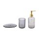thumbnail image 1 of Conjunto de Accesorios de Baño Reutilizables Waves 1 Negro de Vidrio, 1 of 4