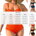 thumbnail image 3 of Ynynloco Women High Waisted Bikini Sets Two Piece Swimsuits Tummy Control Bathing Swim Suits Summer Casual Modest Swimwear with Multiple Color Options, 3 of 4