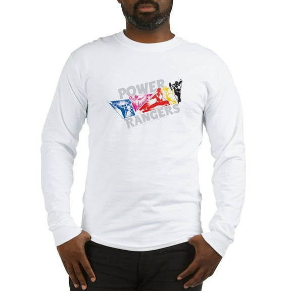 CafePress - Power Rangers Hero Poses Men's Long Sleeve T Shirt - Unisex Cotton Long Sleeve T-Shirt
