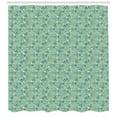 thumbnail image 3 of Ambesonne Floral Shower Curtain, Spring Tulip Petals, 69"Wx70"L, Turquoise Teal Marigold, 3 of 3