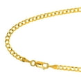 thumbnail image 4 of JewelStop 10k Solid Yellow Gold 2.8 mm Comfort Curb Chain Necklace 16" 18" 20" Lobster Claw Clasp - 3.6gr., 4 of 5