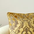 thumbnail image 6 of Damask Throw Pillow Covers Cases Soft Cut Velvet Design Pillow Cover Elegant Luxurious Gold Large Decorative Cushion Covers, 6 of 7