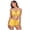 Yellow, variant on Daznico Women's Split Swimsuit Solid Color High Waist Beach Bikini Swimwear,XXL