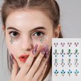 thumbnail image 1 of Fiudx Liquidación De Ahorros De Verano Color Diamante Cara Diamante Pegatina Cristal Diamante Pegatina Cuerpo Arte Mascarada Niños Fiesta Ojo Diamantes, 1 of 2