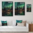 thumbnail image 4 of Designart "Northern Lights Beauty in Yukon VI" Canadian Print on Natural Pine Wood, 4 of 5