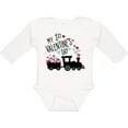 thumbnail image 3 of Inktastic My First Valentines Day Train Boys or Girls Long Sleeve Baby Bodysuit, 3 of 5