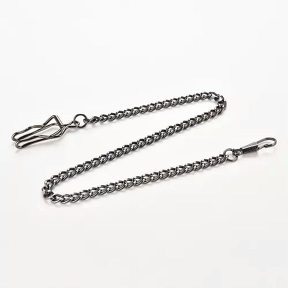 HOOUN 36.5cm Bronze Alloy Chain FOR Antique Quartz Women Men Vintage Pocket Watch -lq_-Black