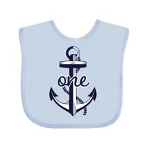 Inktastic 1st Birthday Anchor Boys or Girls Baby Bib