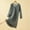 Gray, variant on Blmnix Cotton Nightgowns Women's Nightgowns Sleepshirts Moomoo Nightgowns Nightgowns Below-the-Knee Long Sleeve Green V-Neck Cute Nightgowns for Women,Free Size