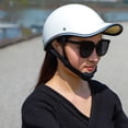 thumbnail image 5 of Casco de motocicleta, gorra de montar para hombres y mujeres, casco de coche eléctrico con batería, casco de invierno, medio casco, gorra de béisbol para adultos, 5 of 5