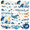 1A, variant on cartoon Whale Theme Stickers, Waterproof Whale Theme Sticker for Water Bottle Laptop Phone Cases Planner Skateboard Luggage Helmet Party Favor Decor, Ideal for Adults Teens Teacher Rewards