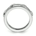thumbnail image 2 of Diamond Sterling Silver Rhodium-Plated Jacket Ring, 2 of 7