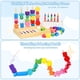 thumbnail image 3 of Juego de secuenciación de cuentas Montessori para niños, juguetes de cuentas de cordones de madera para niños pequeños, apilador de formas de colores a juego para 2, 3, 4, 5 años, juguetes educativos, 3 of 8