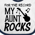 thumbnail image 4 of Inktastic For the Record, My Aunt Rocks Boys or Girls Baby Bib, 4 of 4