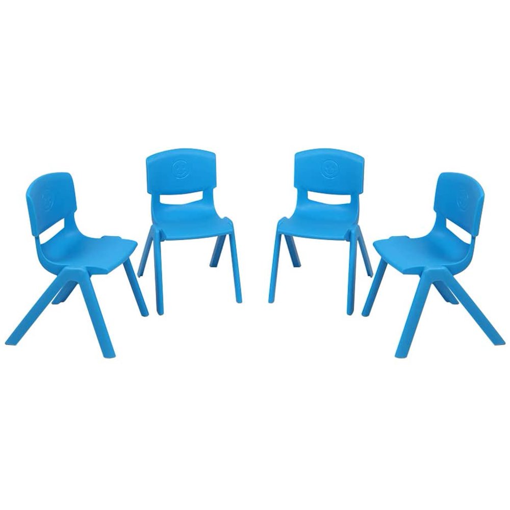 4 PCS 12.2'' Plastic Stackable School Chair for Playrooms Schools