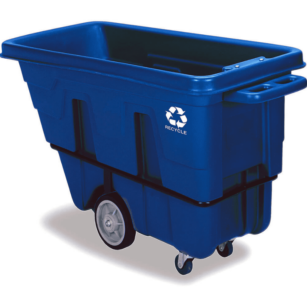 Continental Recycle Tilt Truck / Garbage Bin, 5/8 Cubic Yard, Blue