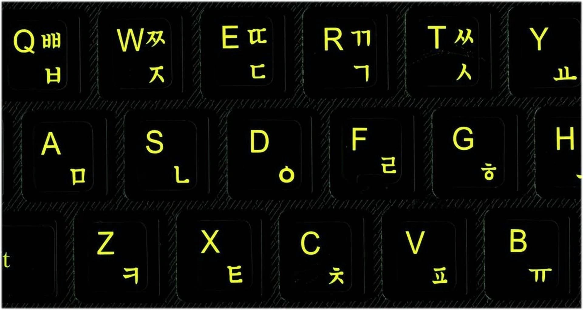 BUTTERFLY- Korean Fluorescent Keyboard Sticker Printed In Korea 형광 스티커! 5 Stickers