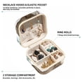 thumbnail image 2 of Deer Travel Portable Square Jewelry Display Case: Storage Solution for Rings, Earrings, Necklaces, Bracelets, and More! Ideal for Girls and Women: Jewelry Stand, Display, and Box in One, 2 of 6