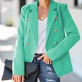 thumbnail image 2 of IROINNID Women's Blazer Jacket Long Sleeve Solid Color Notch Lapel Outwear, Comfy Ladies Collar Slim Office Jacket Outerwear, 2 of 7
