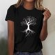 thumbnail image 2 of Tops Cortos para las Mujeres Blusas Impresas Manga Corta Cuello Redondo, Tops de Blusa para las Mujeres Primavera Verano Casual, 2 of 4