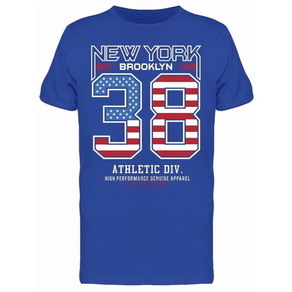 Ny Brooklyn 38 Athletic Division T-Shirt Men -Image by Shutterstock, Male XX-Large