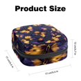 thumbnail image 2 of Aesthetic Yellow Purple Butterflies Pattern Sanitary Napkin Storage Bag, Zipper Menstrual Cup Pouch Feminine Menstruation First Period Pads Holder for Girls Women Ladies, 2 of 6