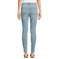thumbnail image 3 of Time and Tru Women's High Rise Skinny Jeans, 27", 29” Inseams, Sizes 2-22, 3 of 5