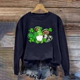 thumbnail image 5 of Charella Sweatshirts for Women St Patricks Day Decorations Long Sleeve Crewneck Tops 2024 Trendy T-shirt,Navy,XS, 5 of 5