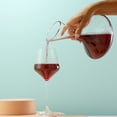 thumbnail image 4 of JoyJolt Lancia Hand Blown Non-Leaded Crystal Wine Decanter, 54 Ounce Red Wine Carafe, 4 of 9