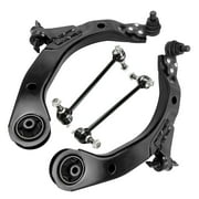 Detroit Axle - 4pc Front End Control Arms Kit for 2005-2010 Chevrolet Cobalt, 2006-2011 HHR, 2007-2009 Pontiac G5, 2005-2006 Pursuit, 2 Lower Control Arms w/Ball Joints 2 Sway Bar Links Replacement