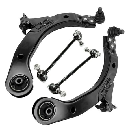 Detroit Axle - 4pc Front End Control Arms Kit for 2005-2010 Chevrolet Cobalt, 2006-2011 HHR, 2007-2009 Pontiac G5, 2005-2006 Pursuit, 2 Lower Control Arms w/Ball Joints 2 Sway Bar Links Replacement