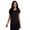 Black, variant on Active Women's Space Dye Ultra Soft Stretch Short Sleeve Tee