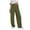 Army Green, variant on Makaor Sweatpants Baggy for Women with Pockets Wide Leg Solid Loose Trousers with Elastic Waist Army Green 2XL