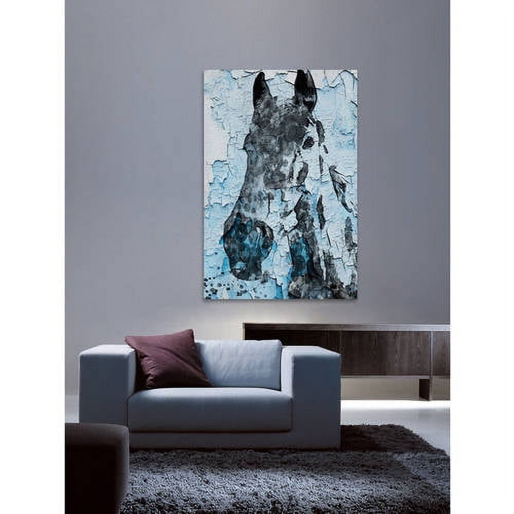 "Night Song Horse" Painting Print on Wrapped Canvas