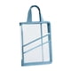 thumbnail image 3 of Bolsa para carpetas de archivos, bolsa de almacenamiento de papel de prueba, transparente con asa, bolsa de mano para archivos Azul, 3 of 9