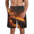 thumbnail image 1 of Fotbe Cool Fire Man Trajes de Baño Estampados para Hombre, Shorts de Verano de Secado Rápido, Ropa de Playa, Bañadores-Medium, 1 of 6